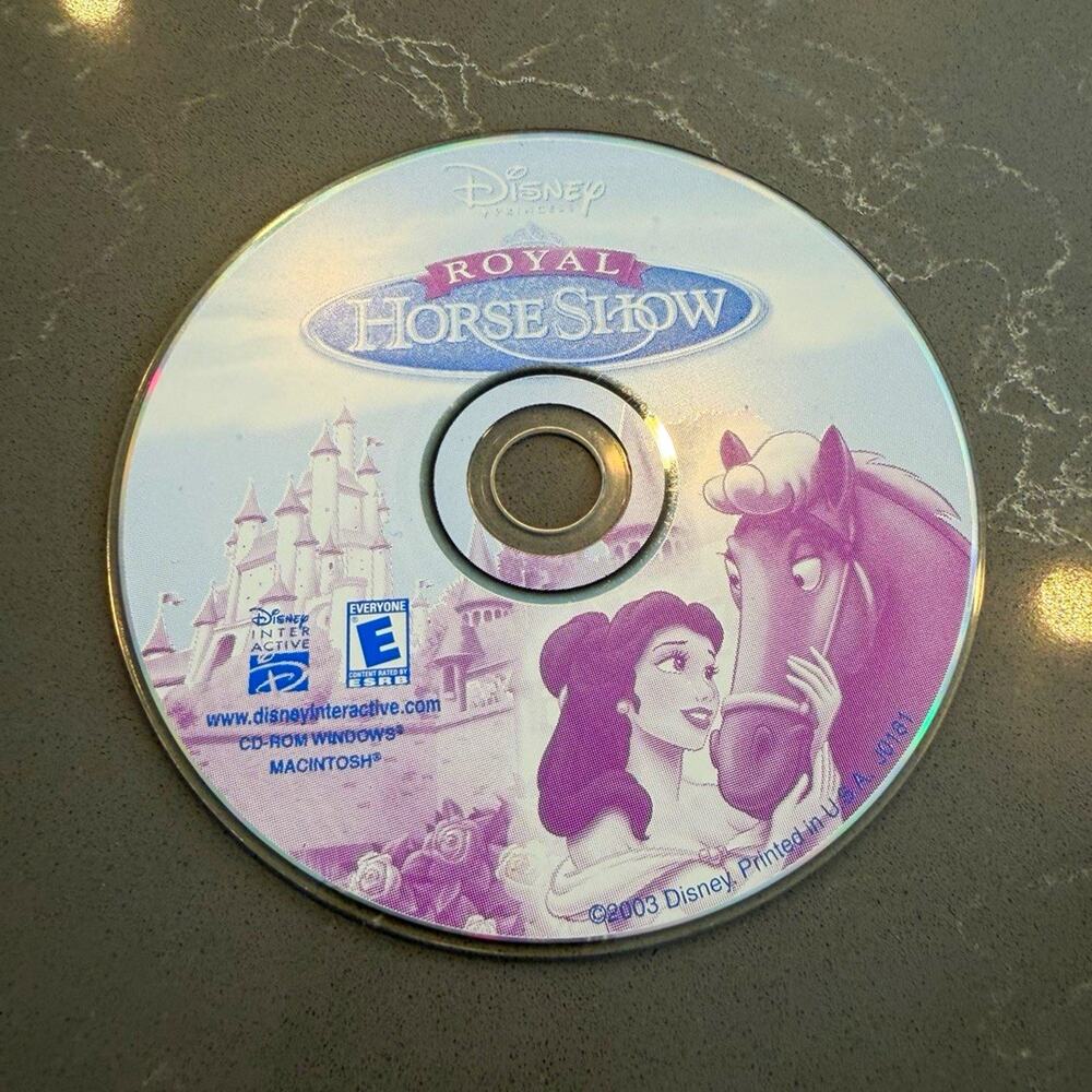 Disney Princess Royal Horse Show PC/Mac CD-ROM Game Disc Disney Interactive 2003